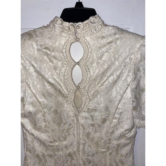 Vintage Scott McClintock Formal Black & White Dress Sz 10 EUC - Picture 5 of 5